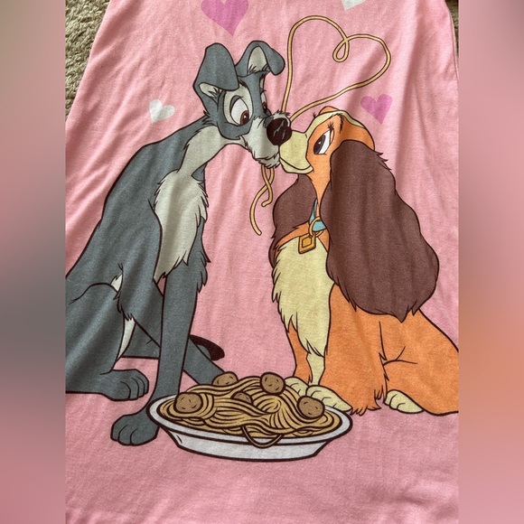Disney Store Lady and the tramp Girls Nightgown Pajama 9/10 - Picture 2 of 4